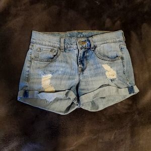 Denim shorts